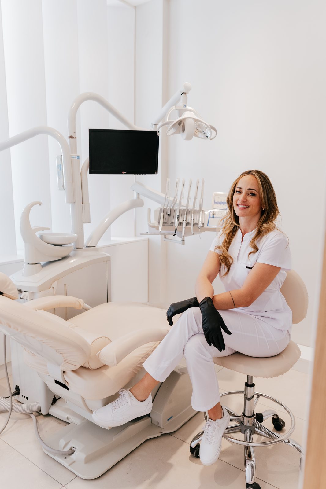 Consultorio de la Od. Luciana Bernachea en Corrientes, preparado para un blanqueamiento dental